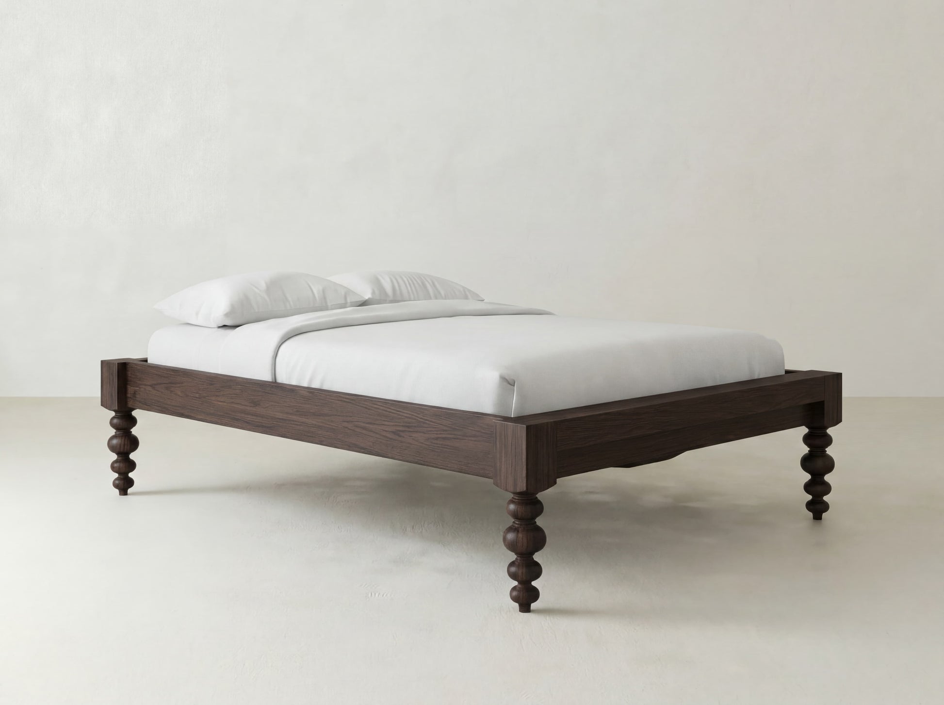 Olivia Bed - Sable on Oak