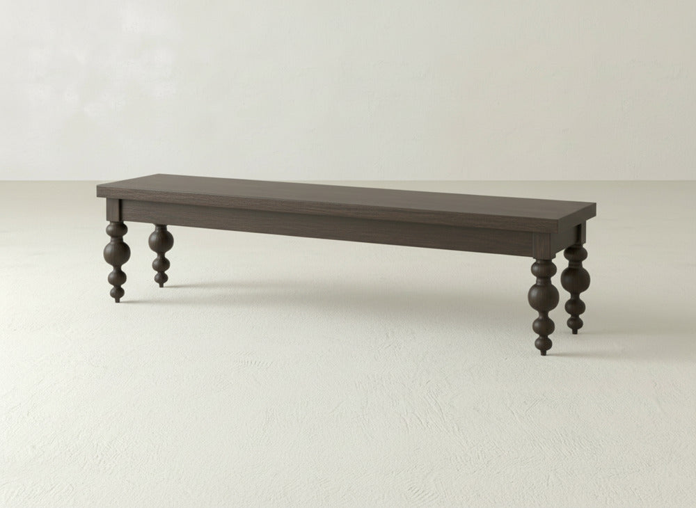 Olivia Bench - Espresso on Oak
