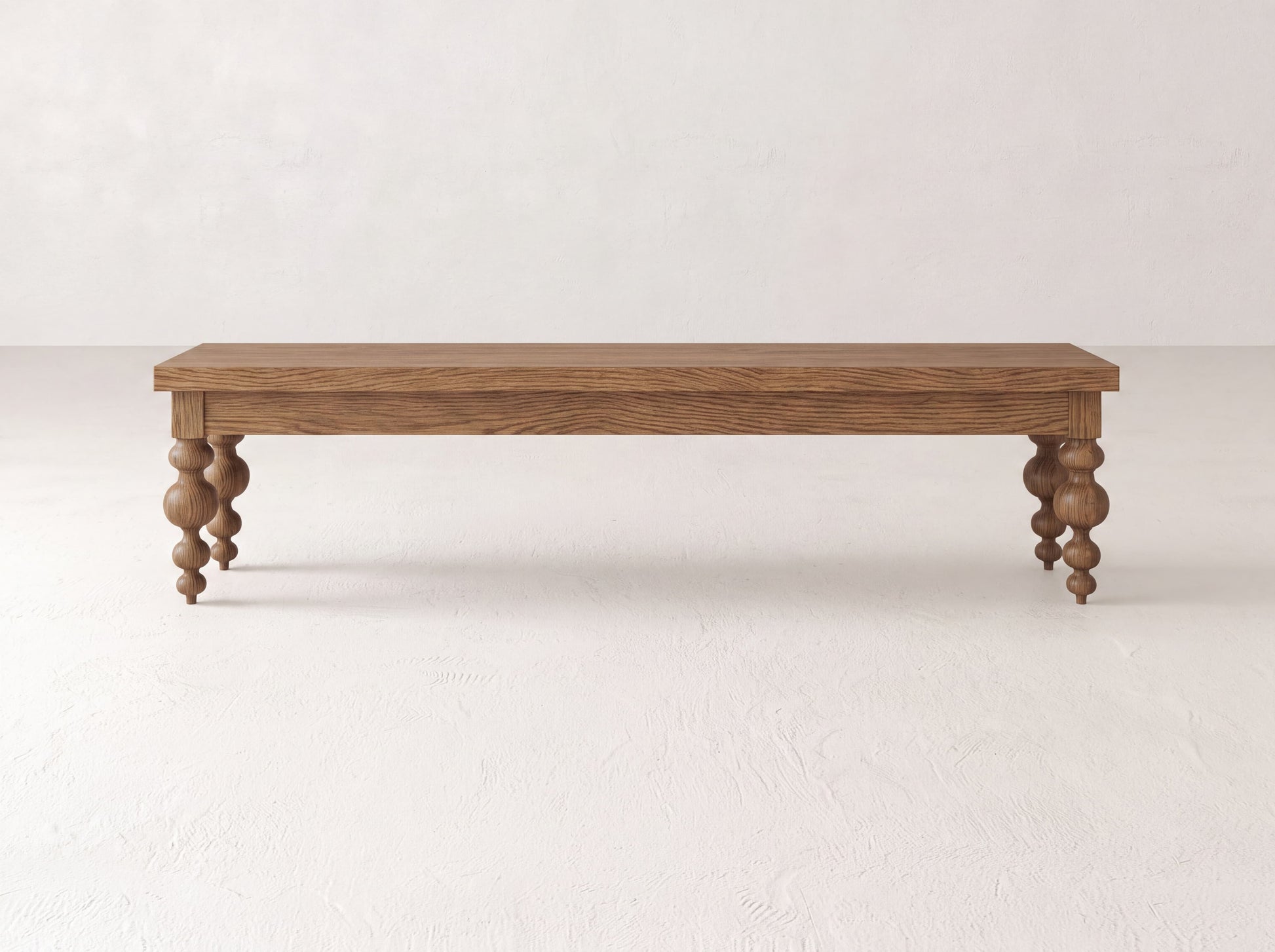 Olivia Bench - Almond on Oak