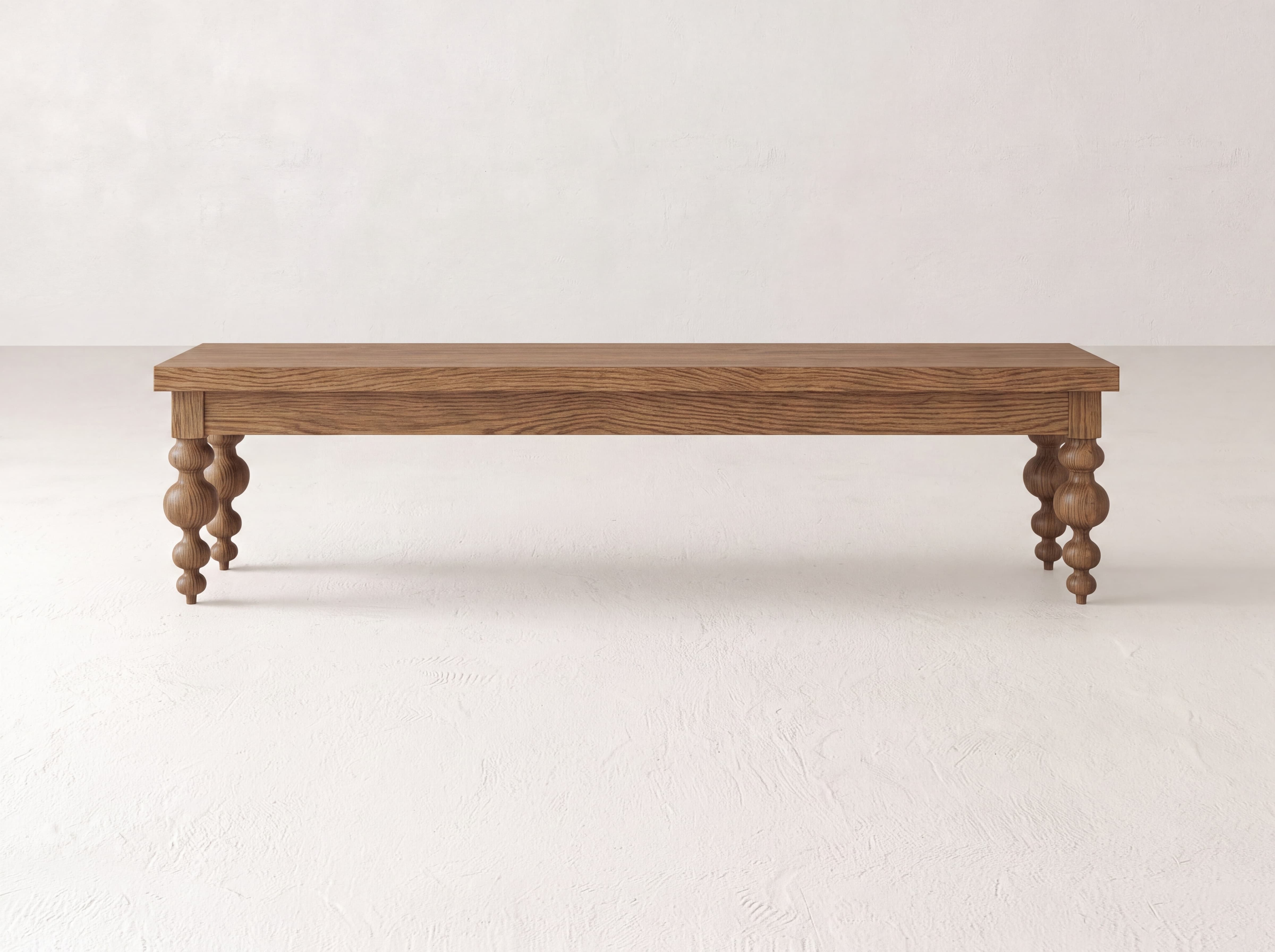 Olivia Bench - Almond on Oak