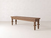 Olivia Bench - Almond on Oak