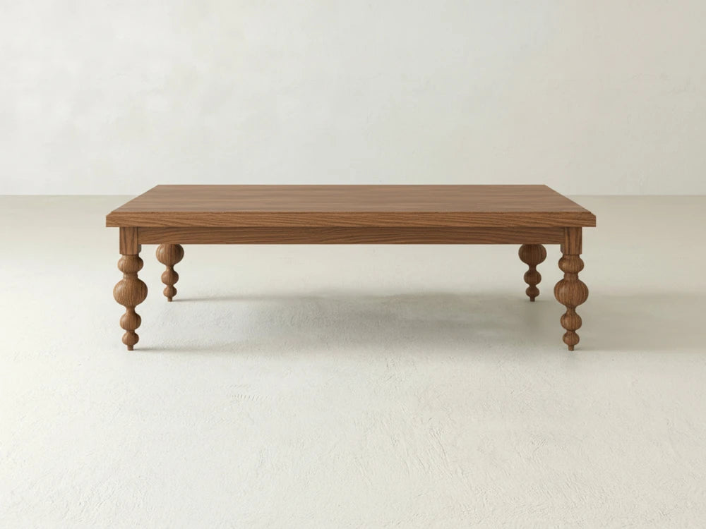 Olivia Coffee Table - Almond on Oak