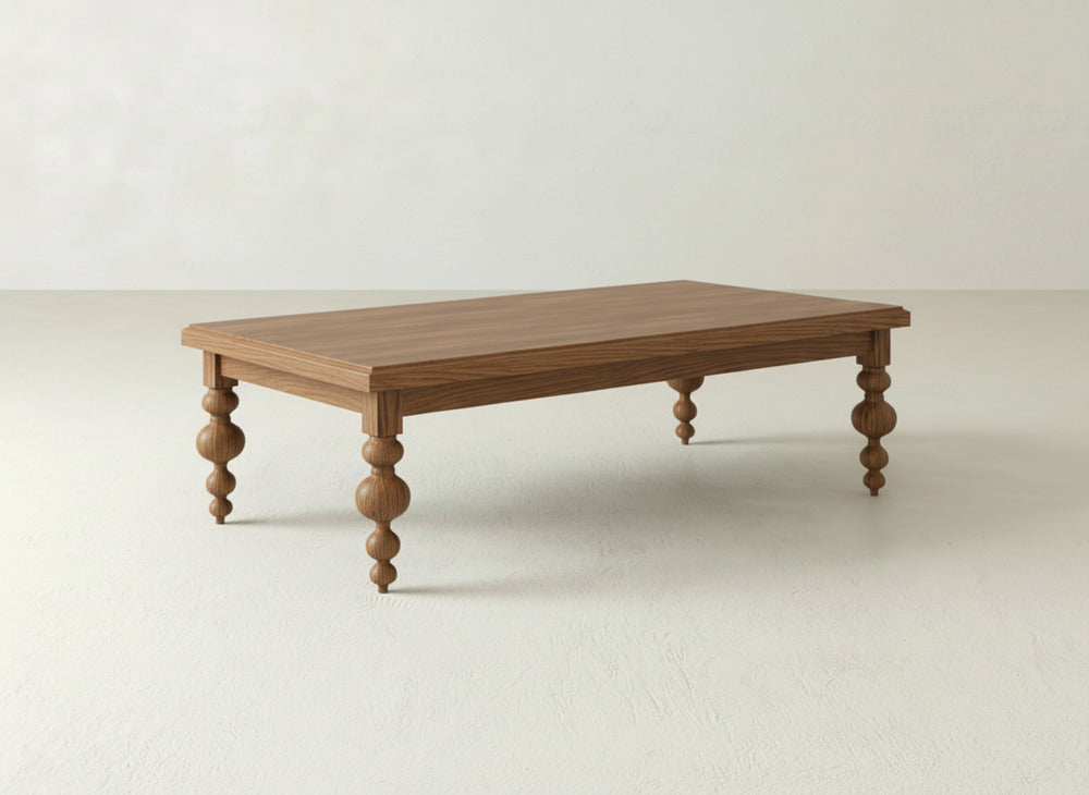 Olivia Coffee Table - Almond on Oak