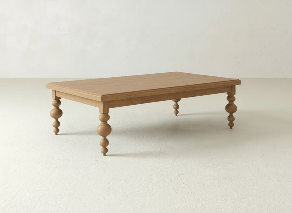Olivia Coffee Table - Oat on Oak