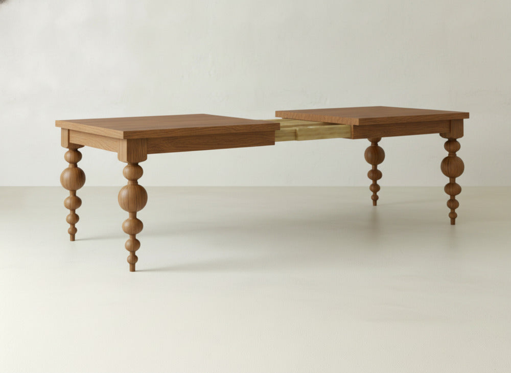 Olivia Expandable Dining Table - Almond on Oak