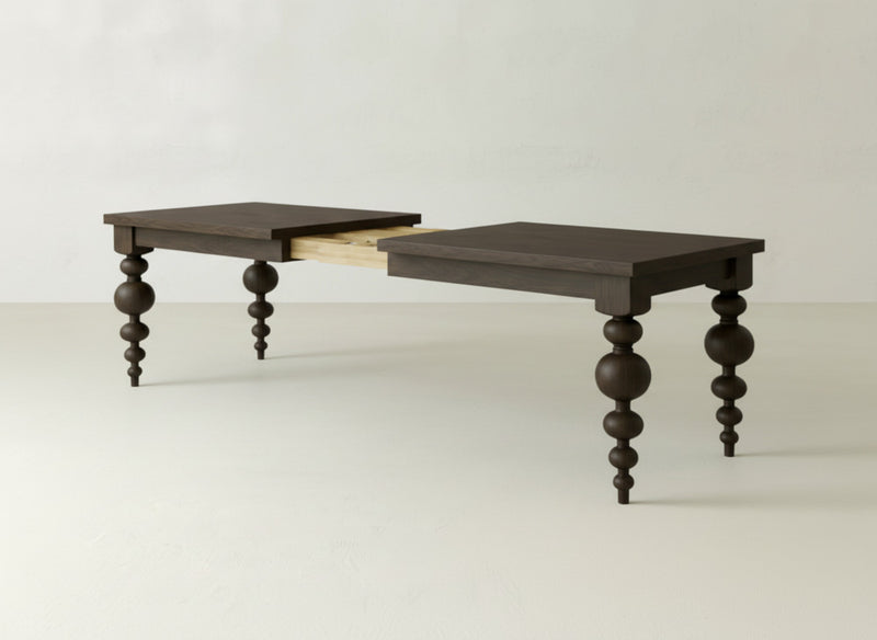 Olivia Expandable Dining Table - Sable on Oak