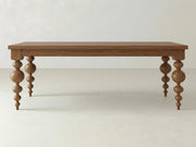Olivia Dining Table - Almond on Oak
