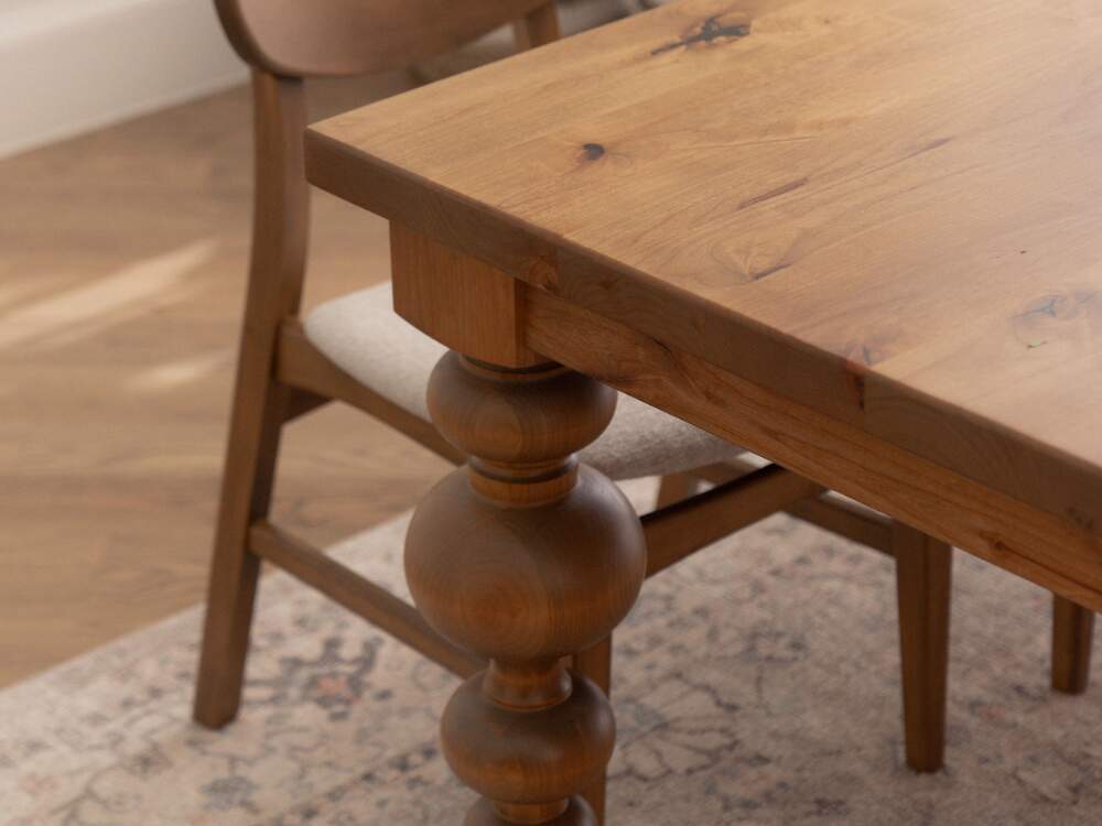 Olivia Dining Table - Tobacco on Alder