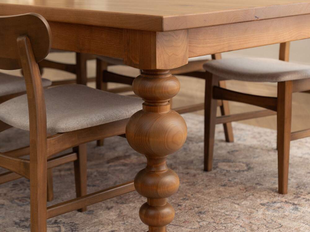 Olivia Dining Table - Tobacco on Alder
