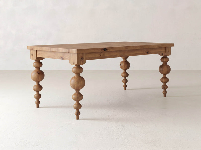 Olivia Dining Table - Harvest Wheat on Alder