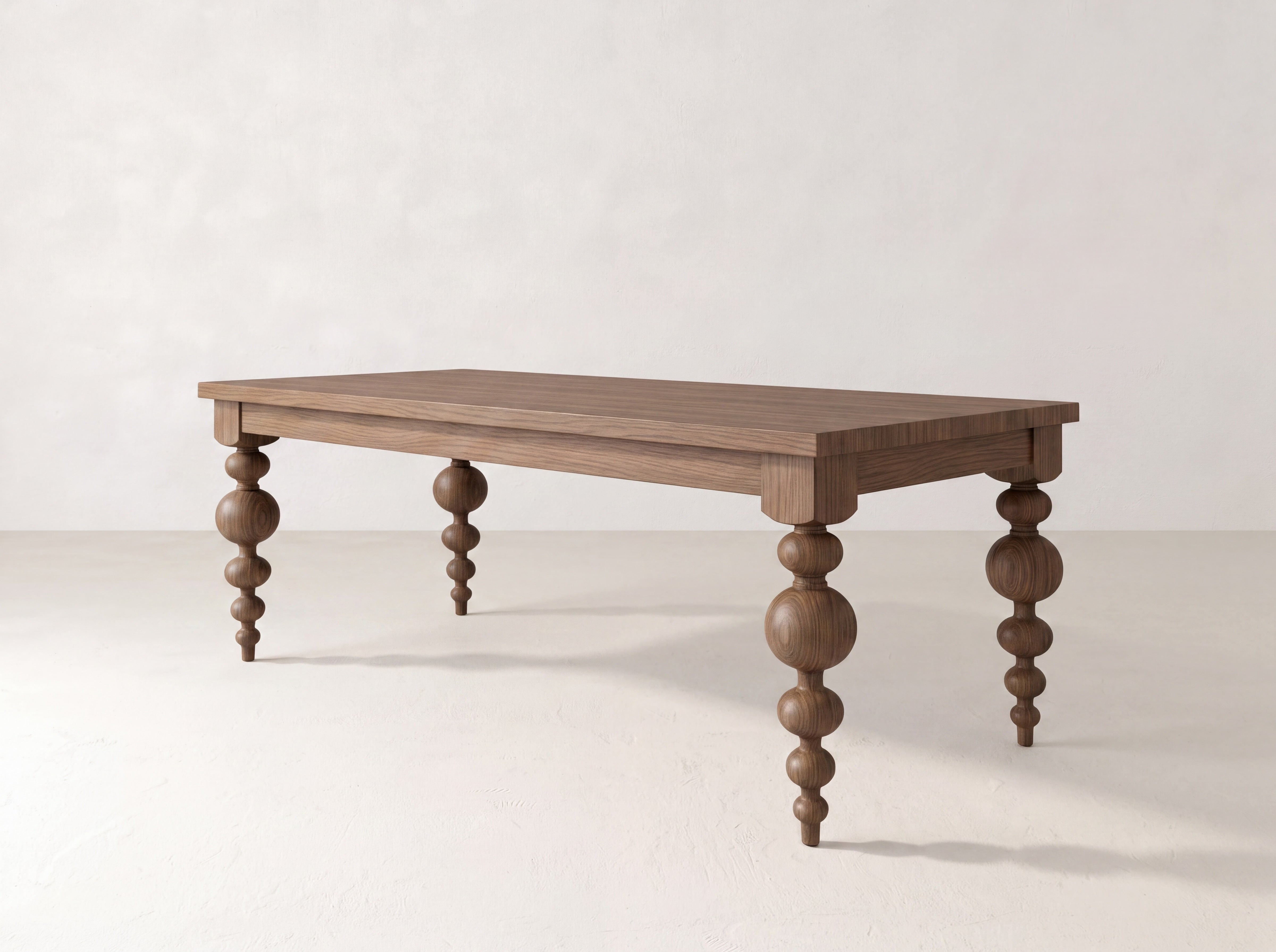 Olivia Dining Table - Almond on Oak