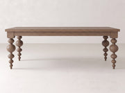 Olivia Dining Table - Almond on Oak