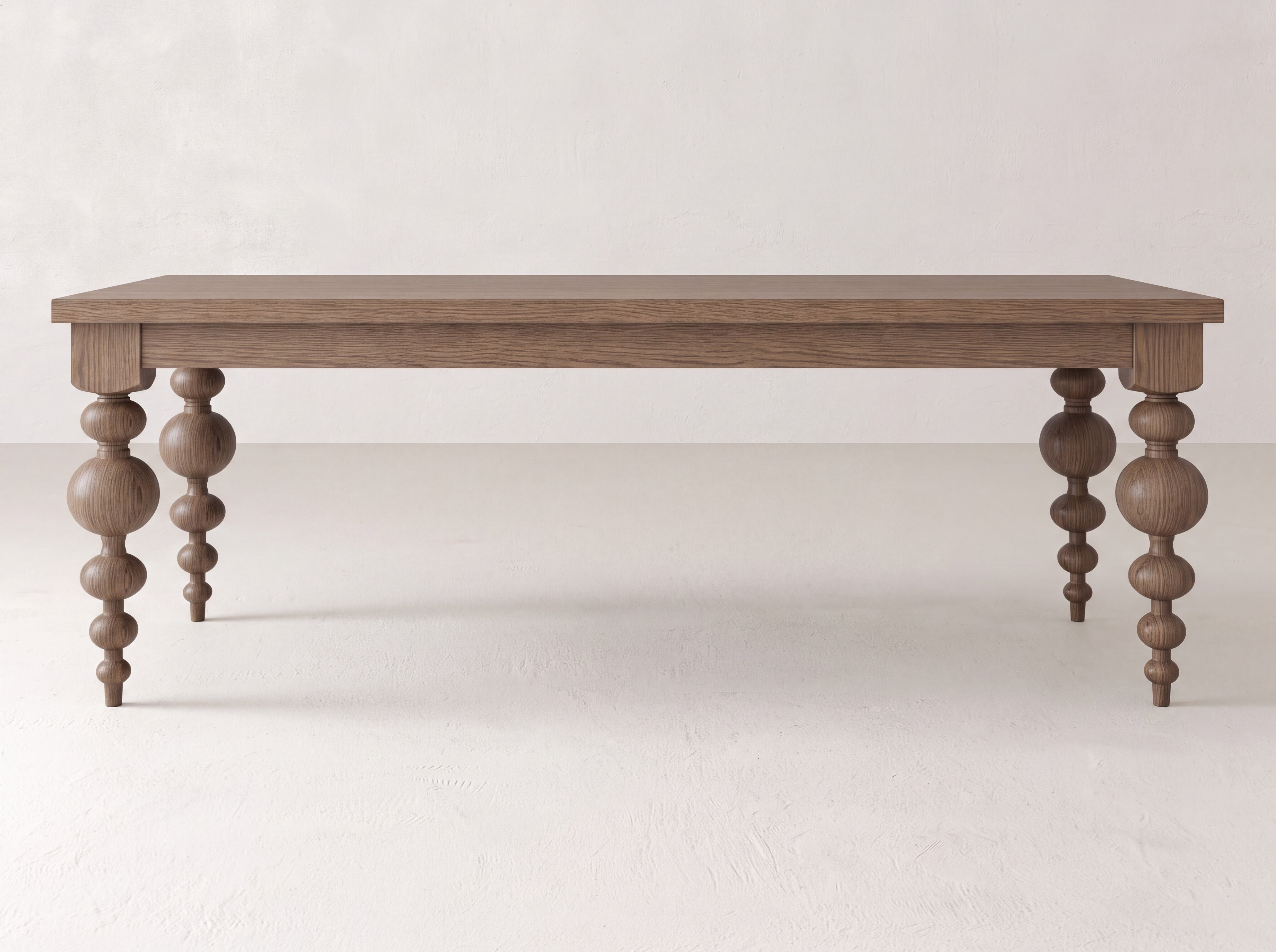 Olivia Dining Table - Almond on Oak