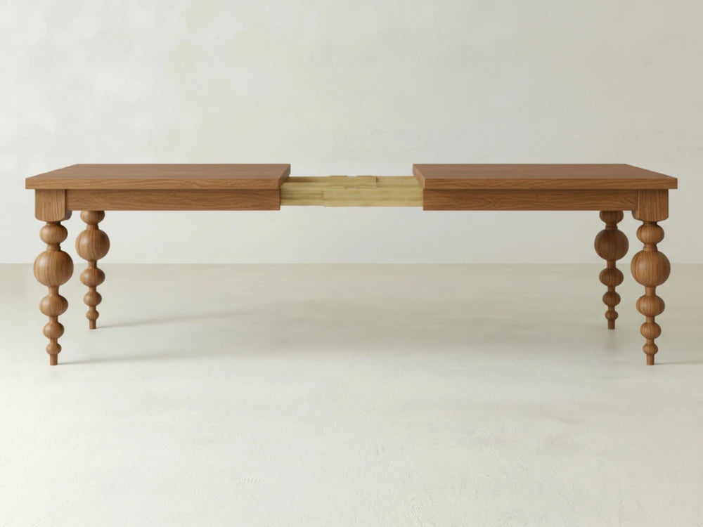 Olivia Expandable Dining Table - Almond on Oak
