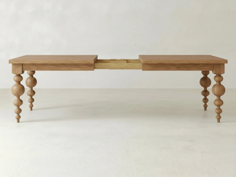 Olivia Expandable Dining Table - Oat on Oak