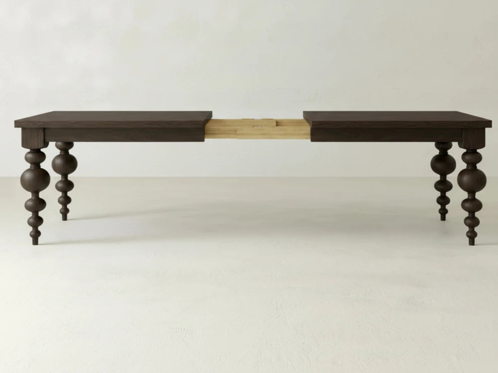 Olivia Expandable Dining Table - Sable on Oak
