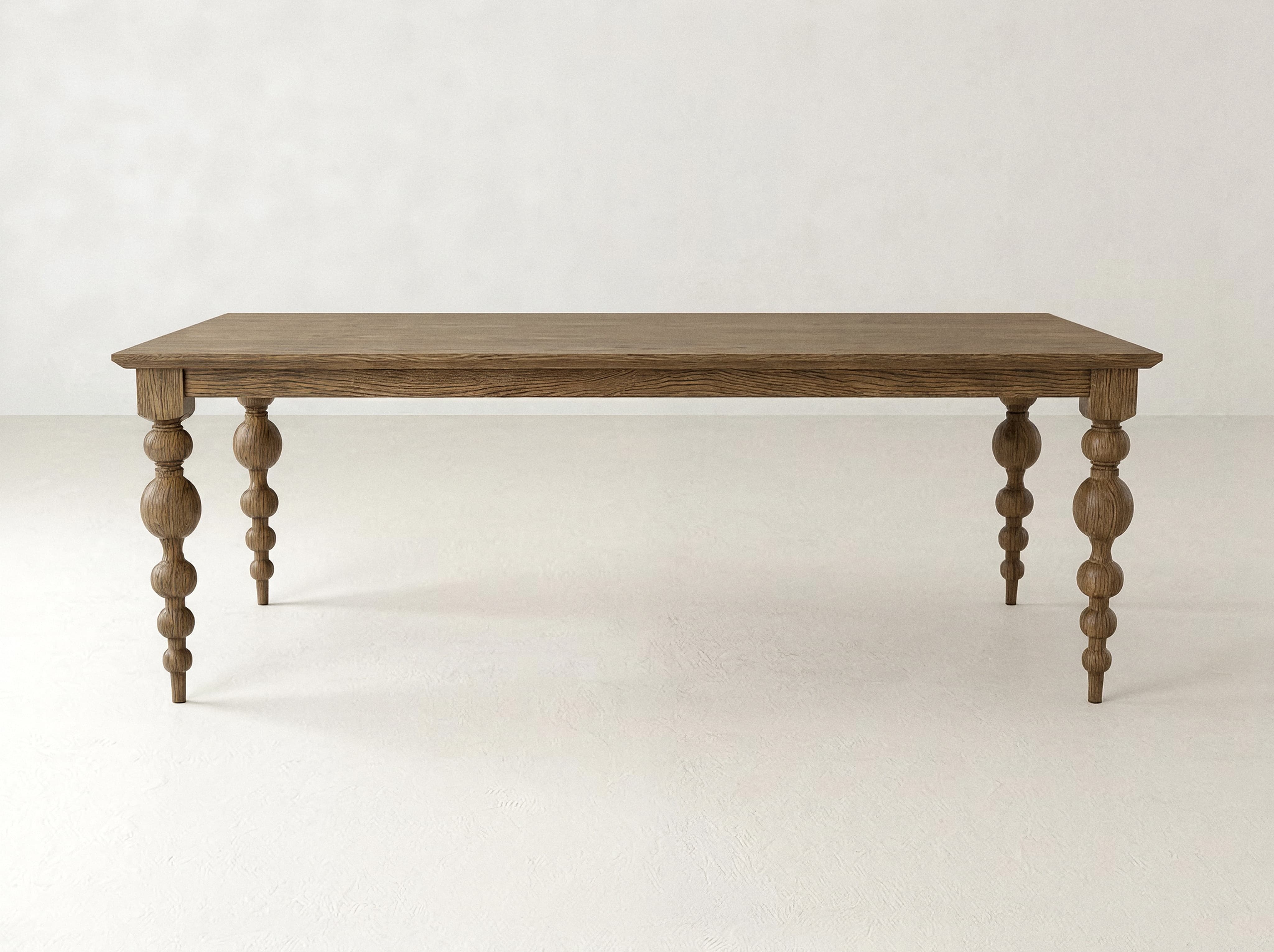 Olivia Petite Dining Table - Almond on Oak