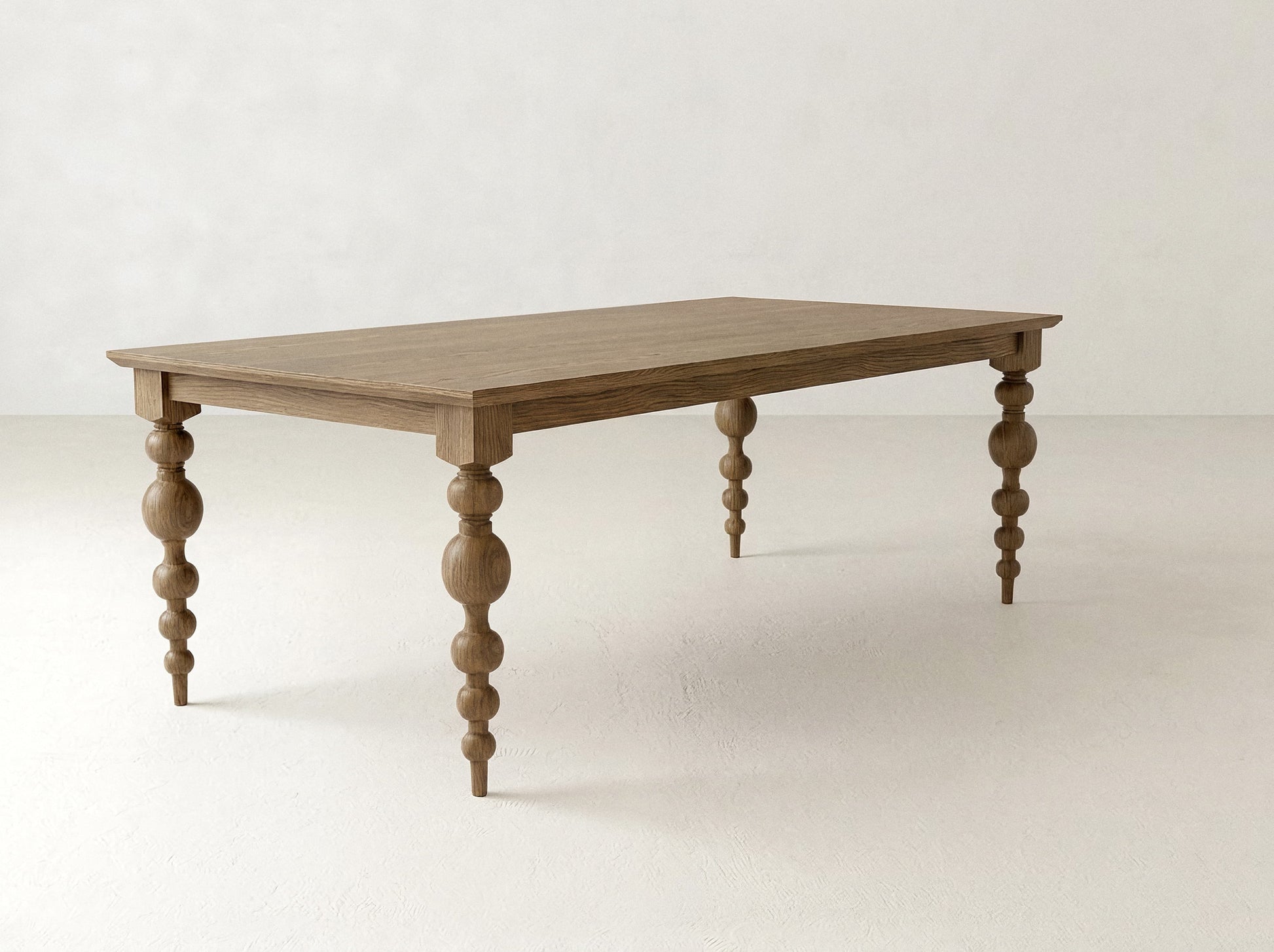 Olivia Petite Dining Table - Almond on Oak