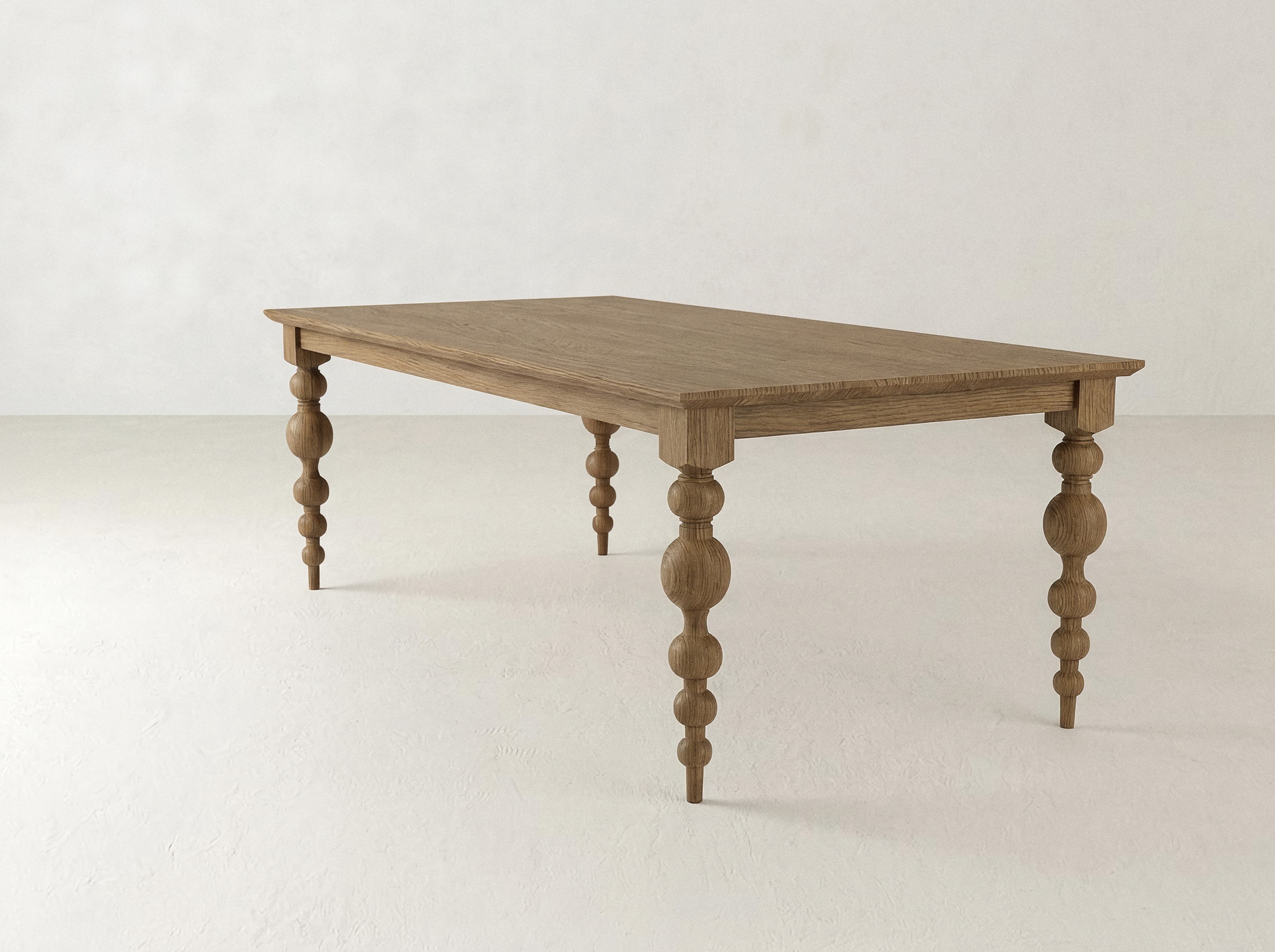Olivia Petite Dining Table - Almond on Oak