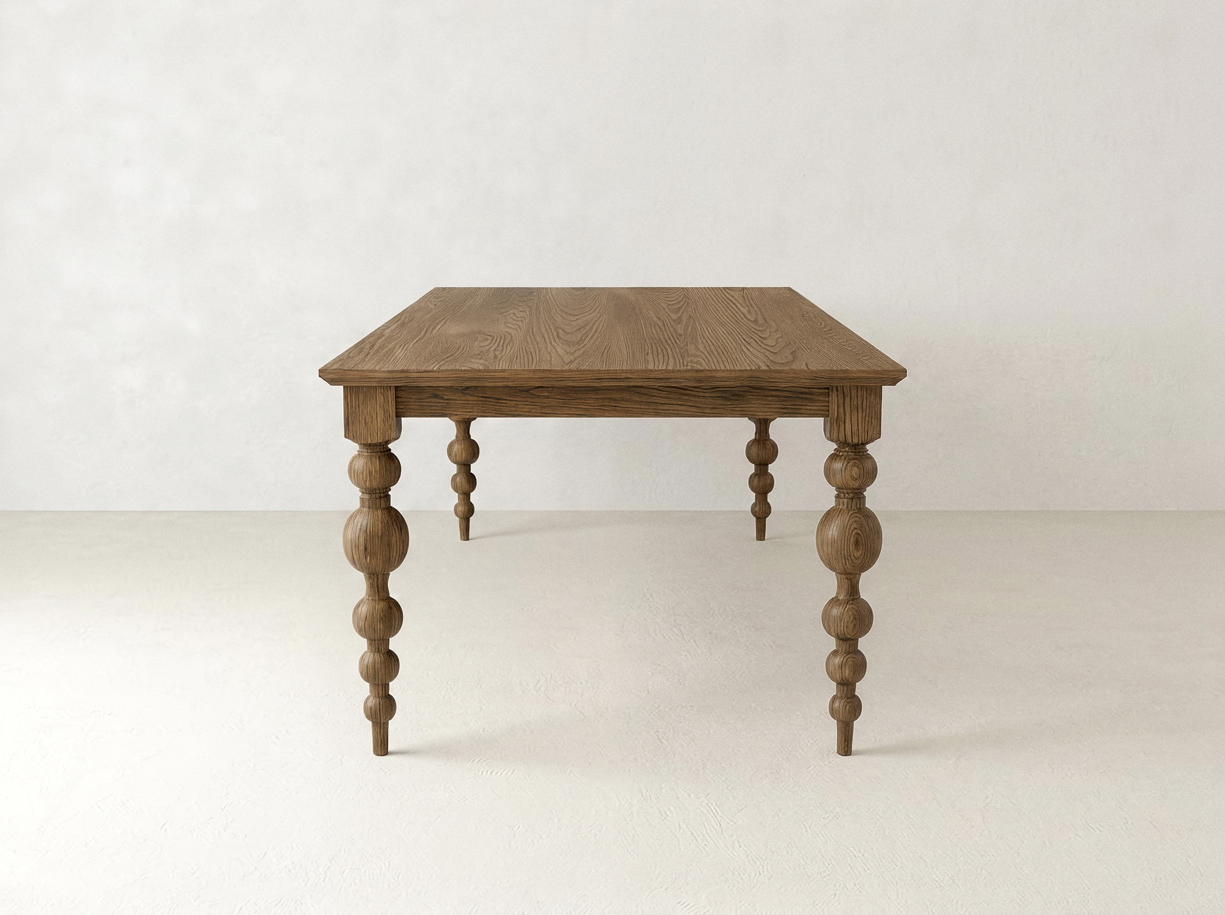 Olivia Petite Dining Table - Almond on Oak