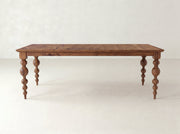 Olivia Petite Dining Table - Satin on Black Walnut