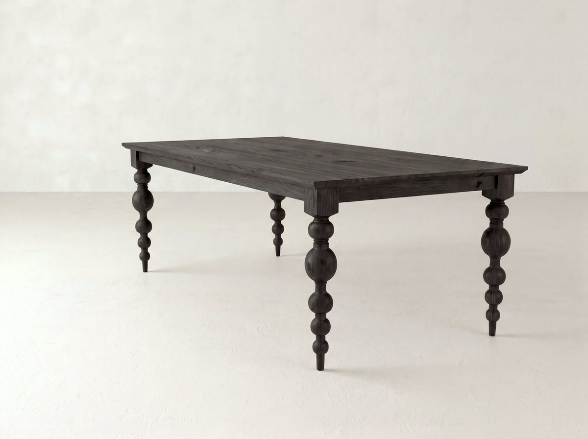 Olivia Petite Dining Table - Umber on Black Walnut