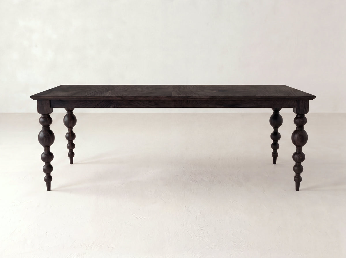 Olivia Petite Dining Table - Umber on Black Walnut