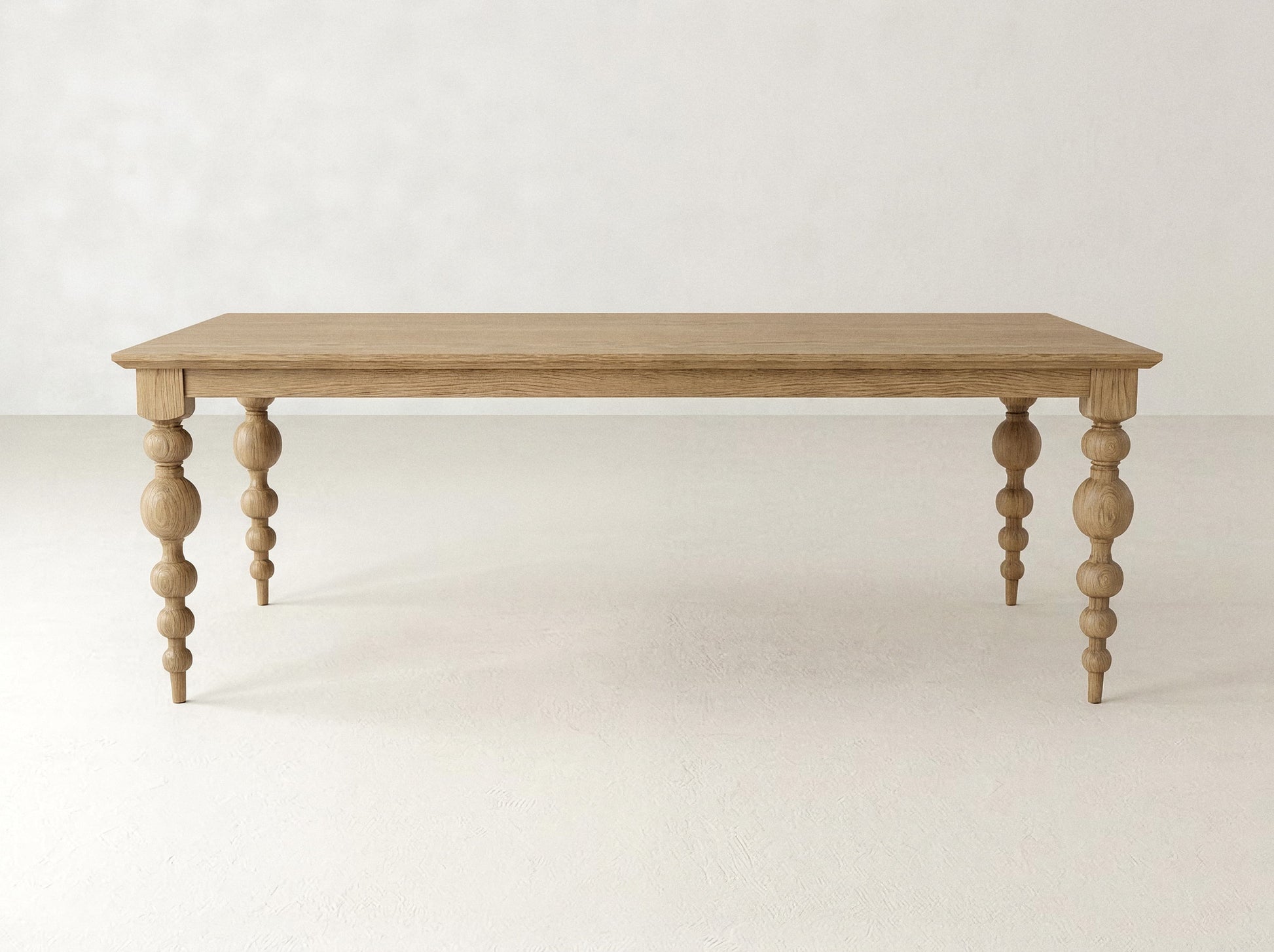 Olivia Petite Dining Table - Oat on Oak