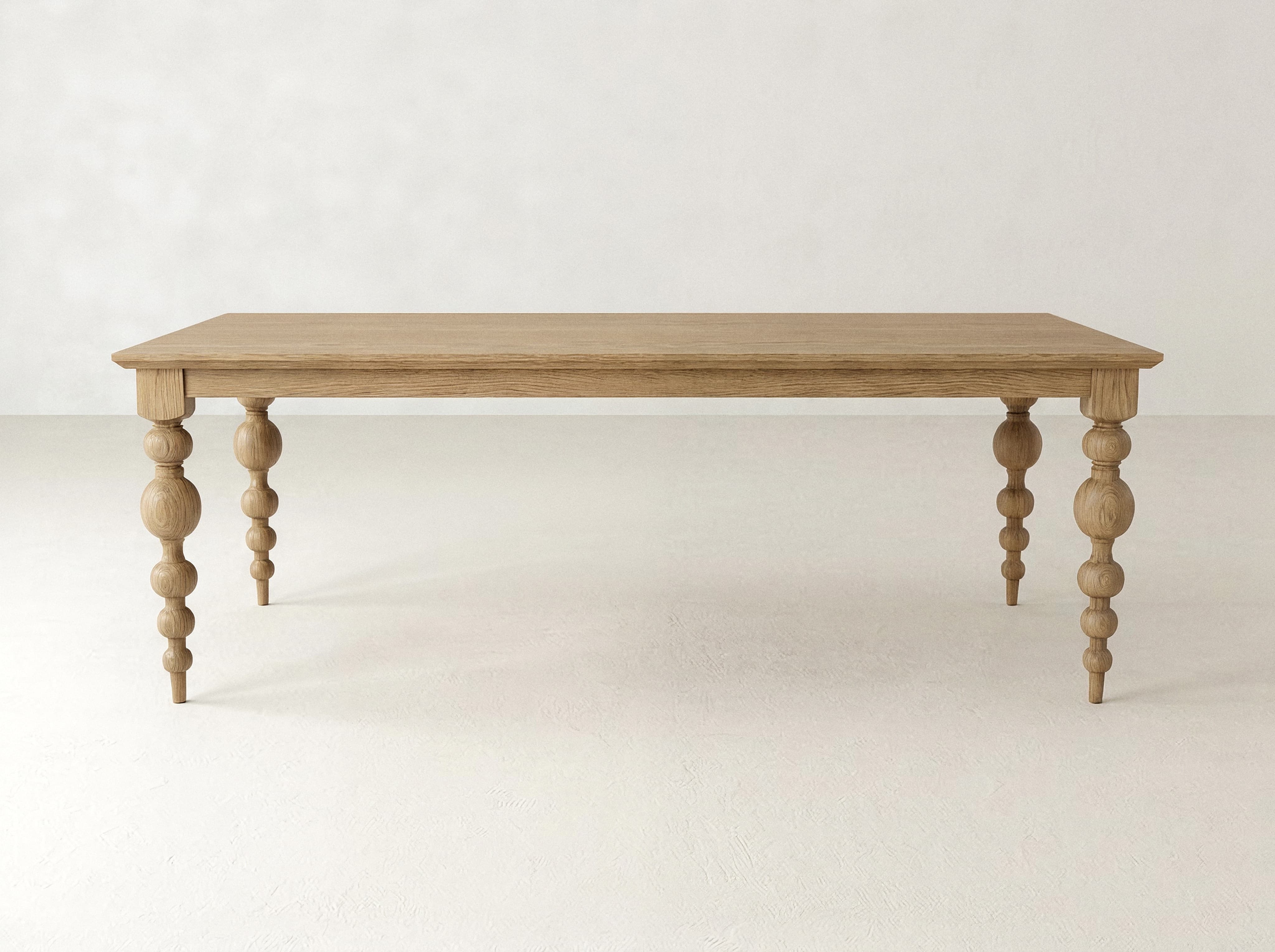 Olivia Petite Dining Table - Oat on Oak