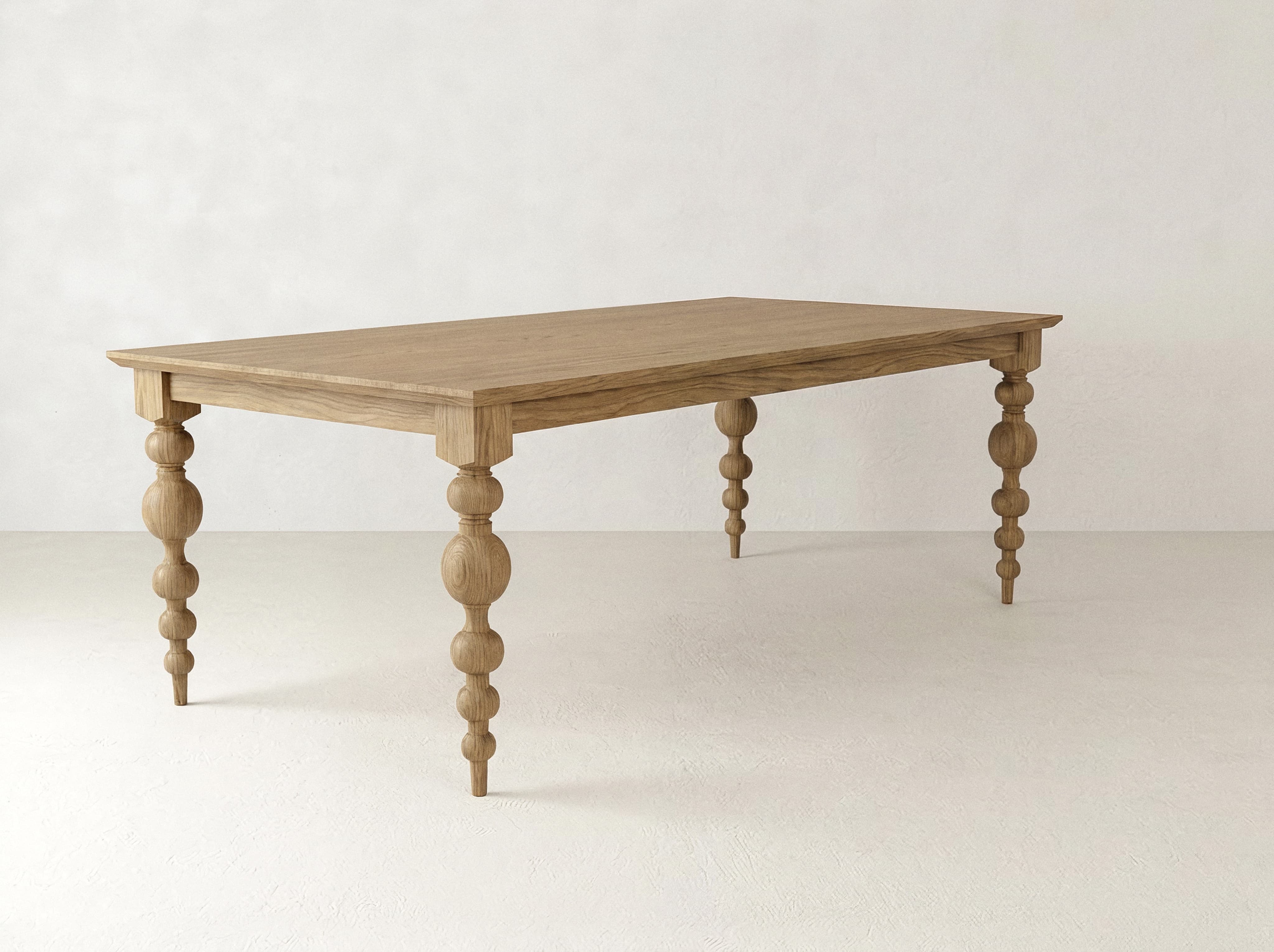 Olivia Petite Dining Table - Oat on Oak