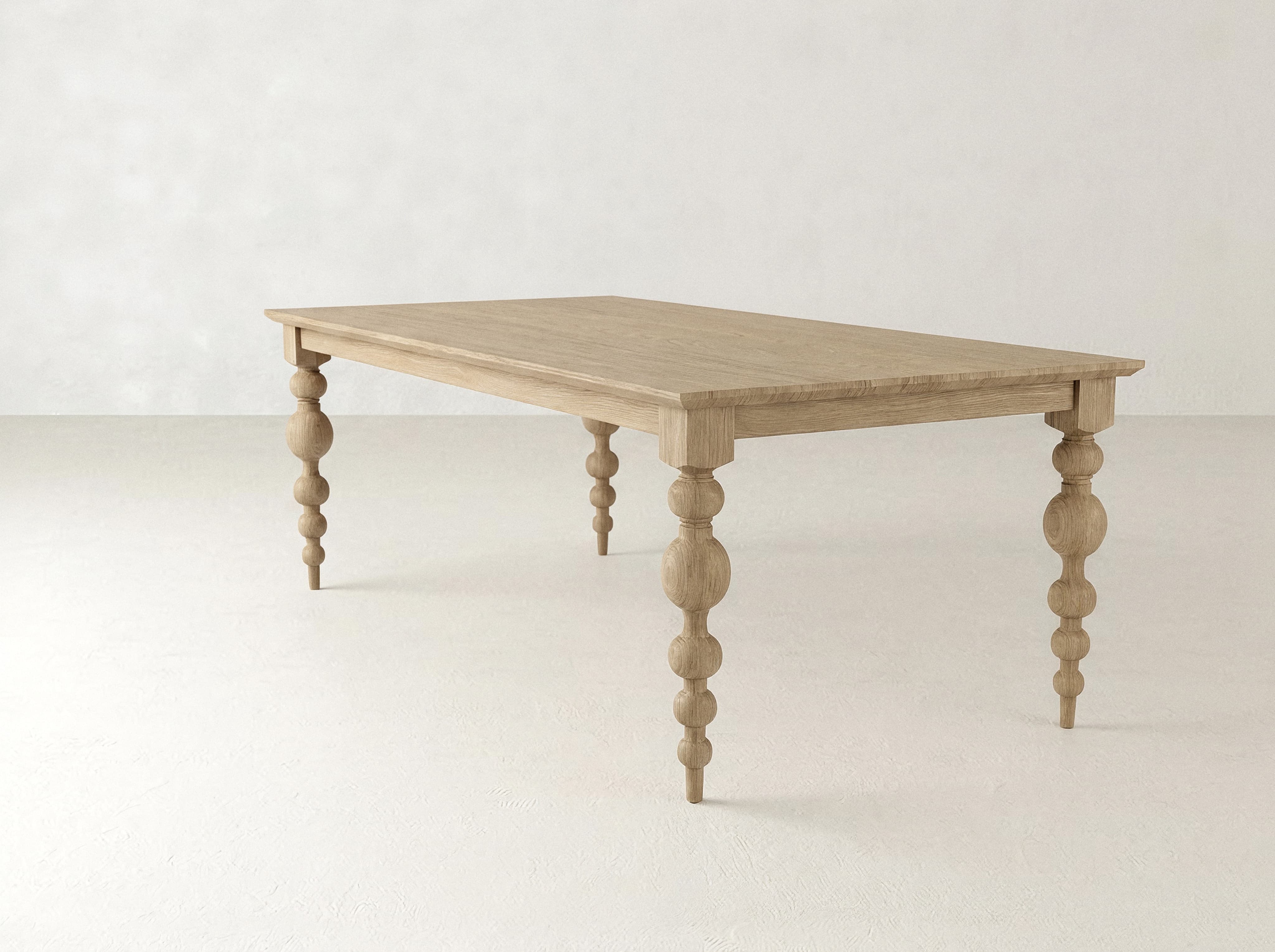 Olivia Petite Dining Table - Oat on Oak