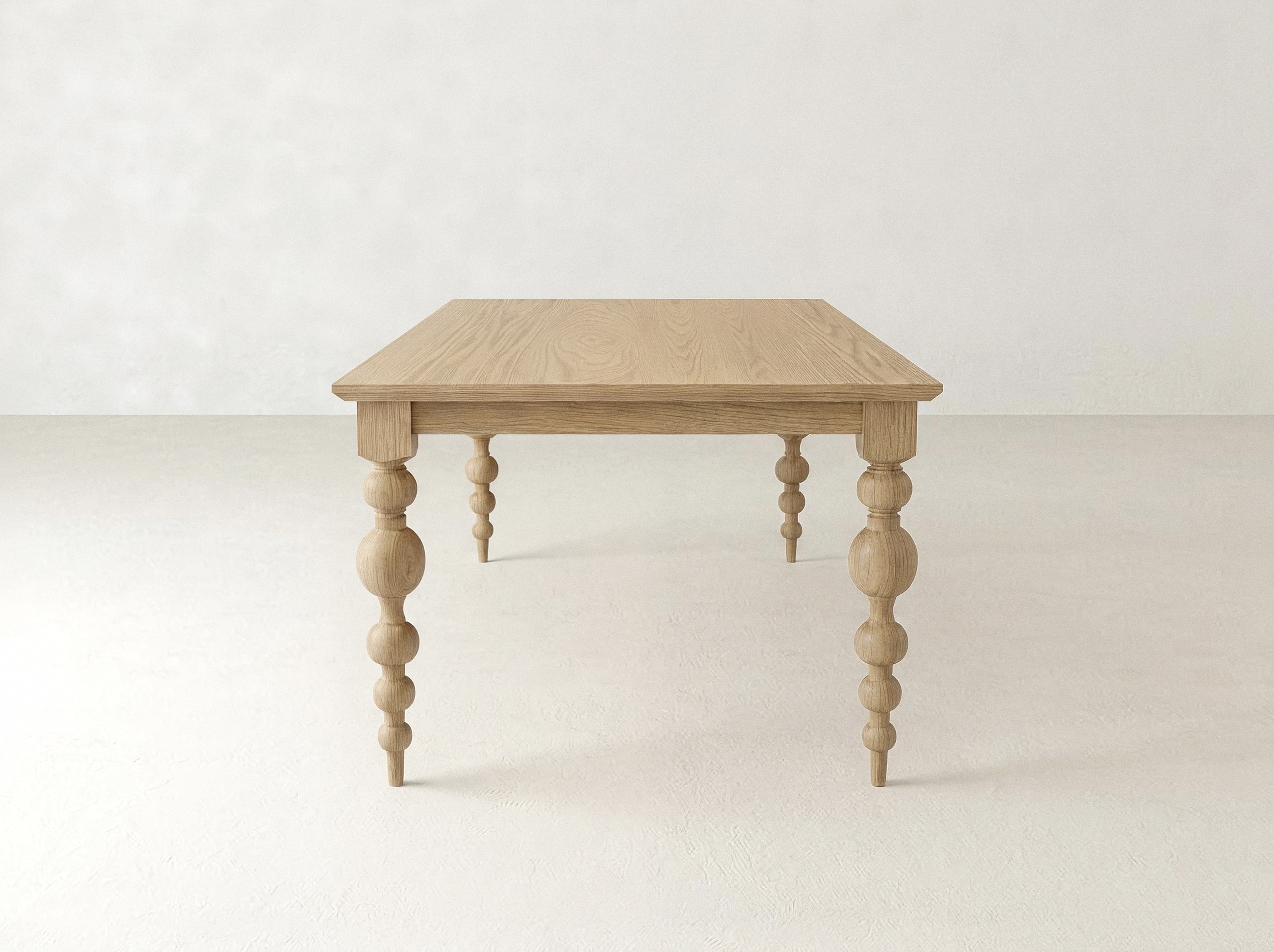Olivia Petite Dining Table - Oat on Oak
