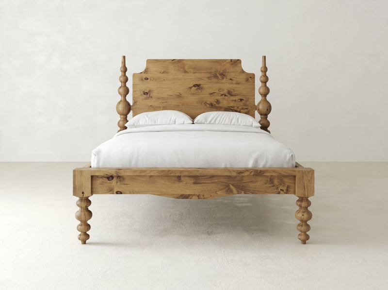Olivia Poster Bed - Harvest Wheat on Alder