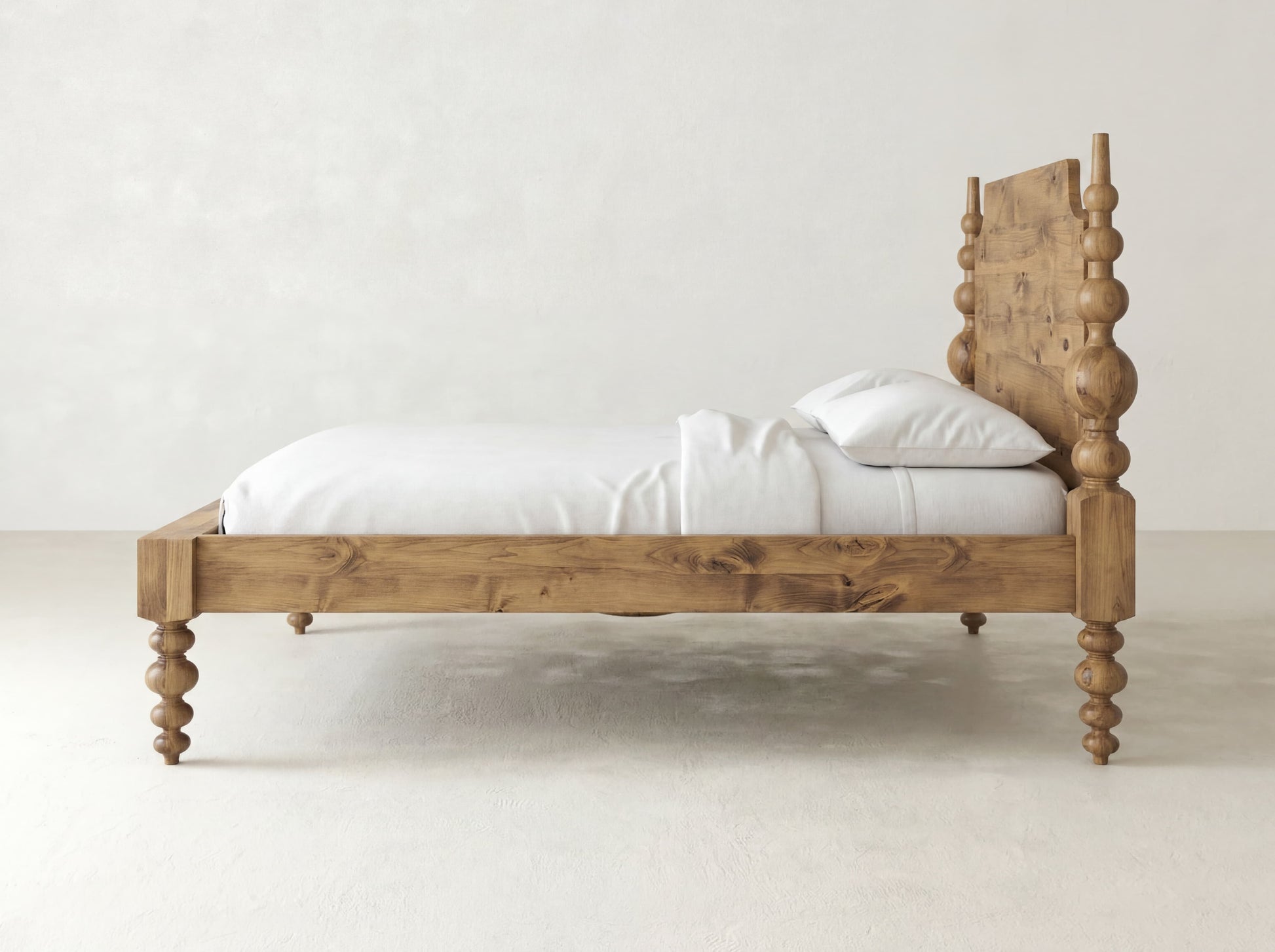 Olivia Poster Bed - Harvest Wheat on Alder