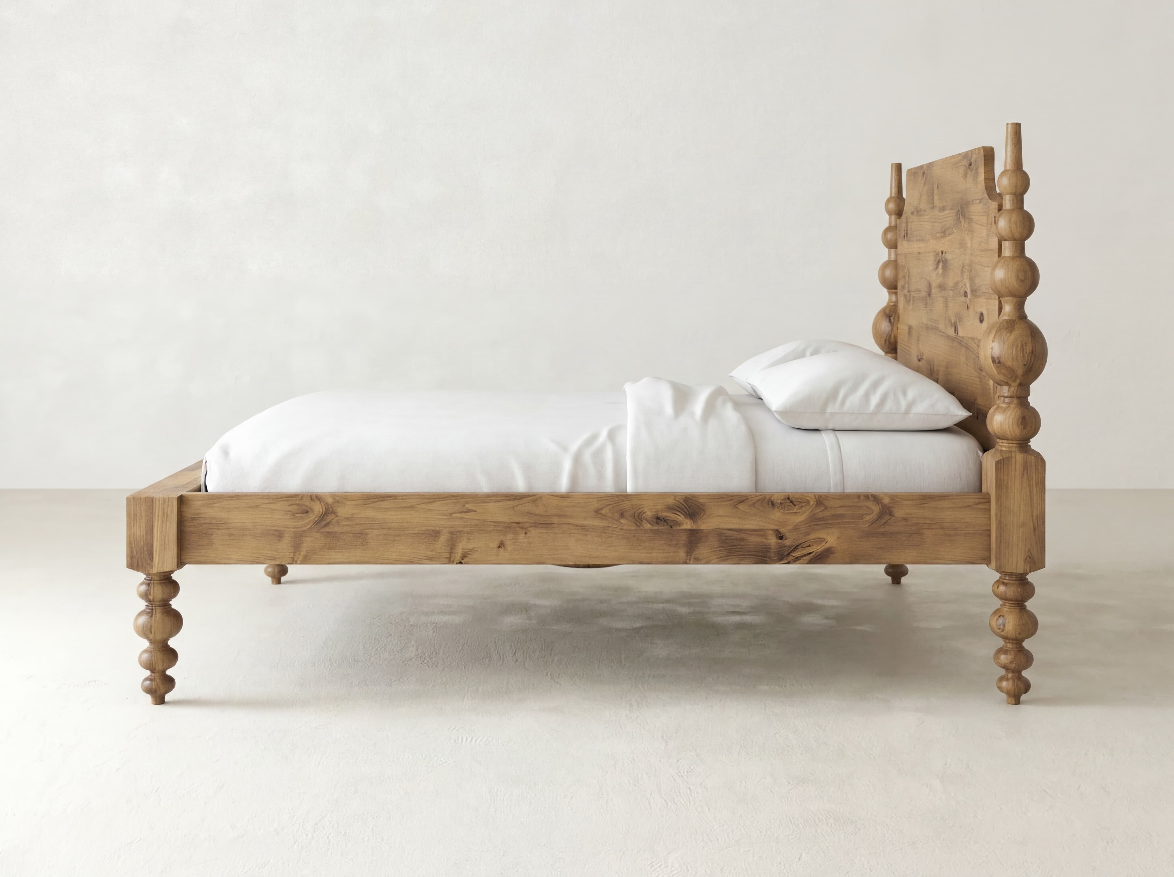 Olivia Poster Bed - Harvest Wheat on Alder