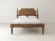 Olivia Poster Bed - Almond on Oak
