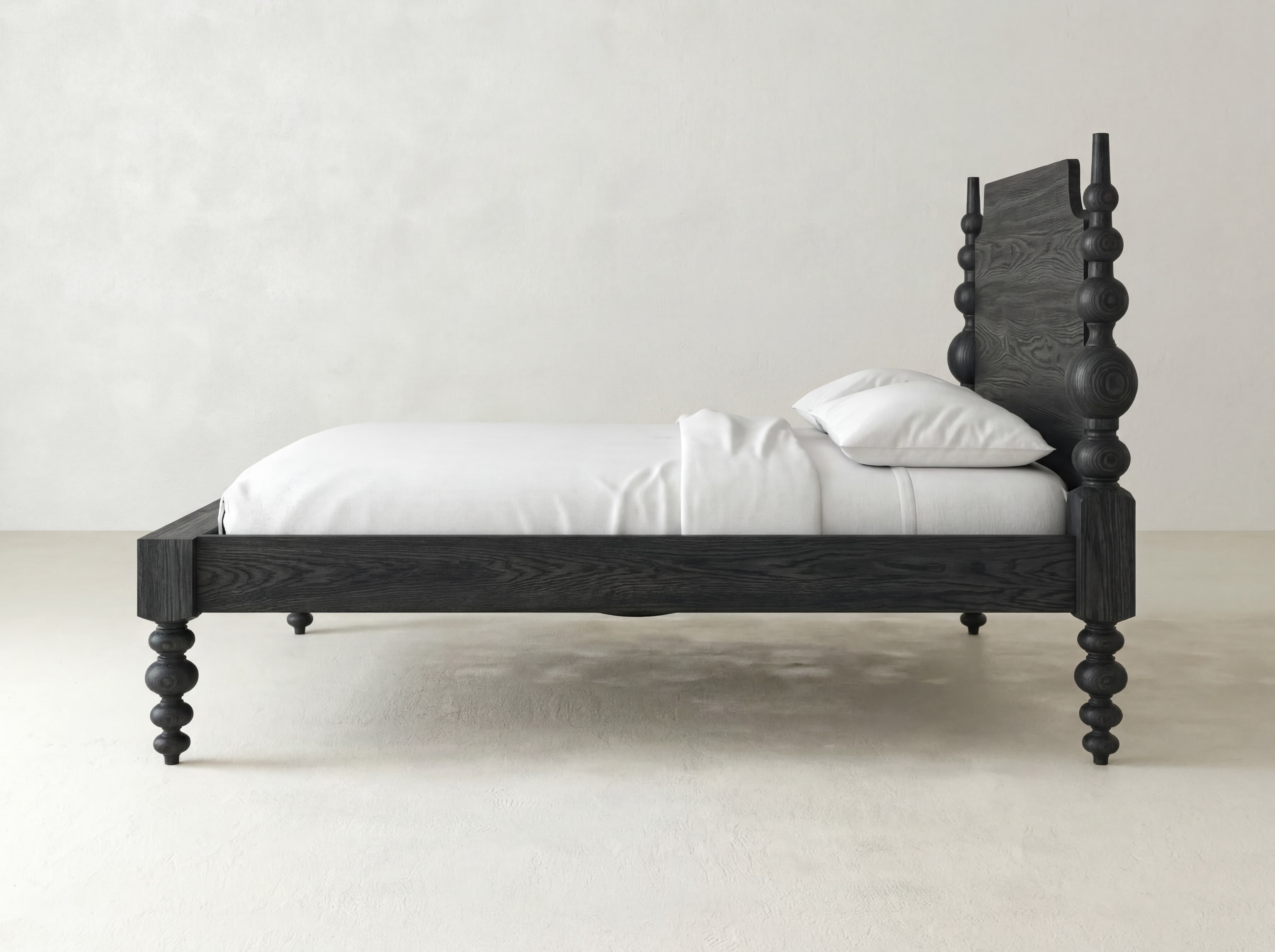 Olivia Poster Bed - Espresso on Oak