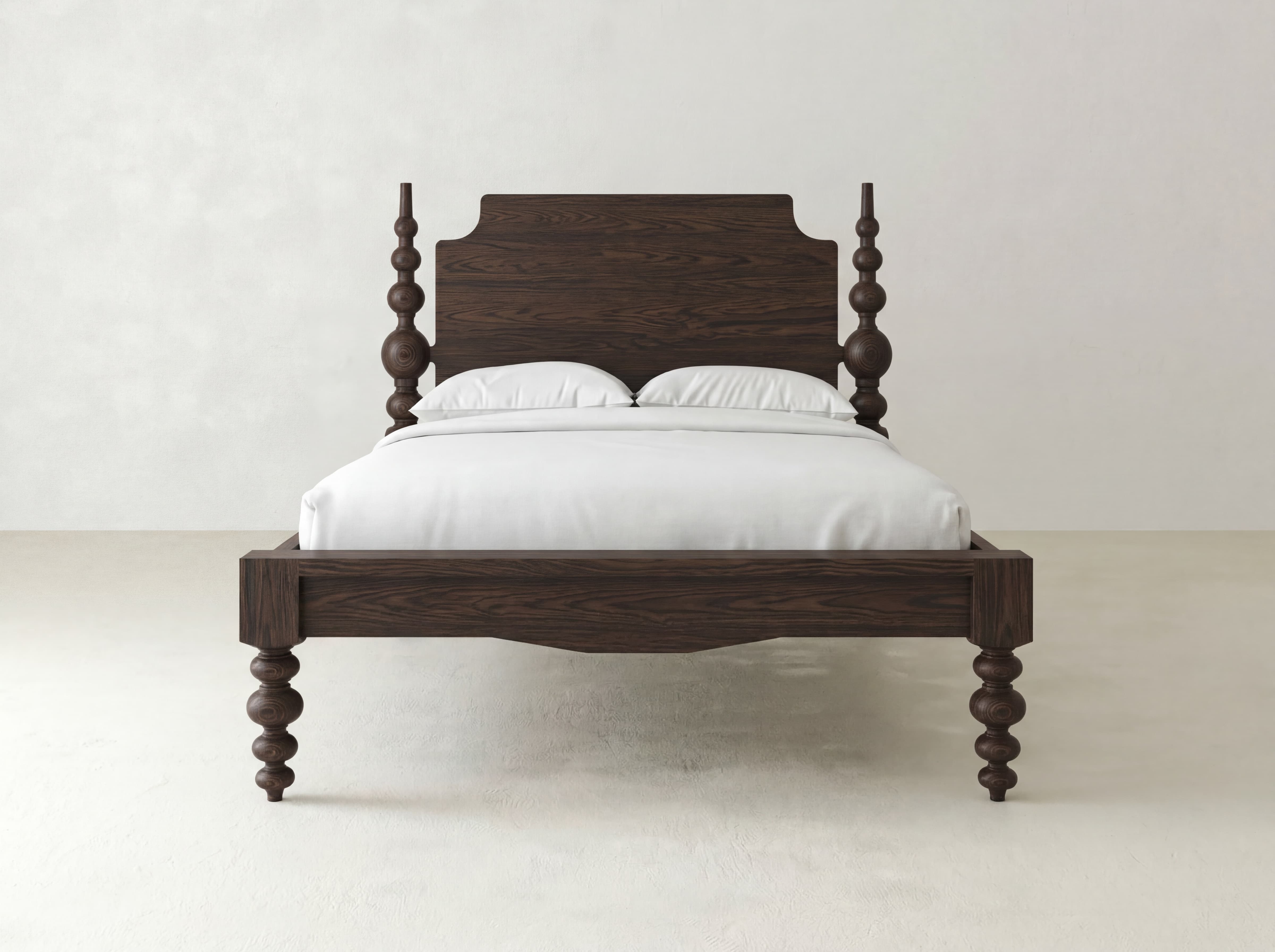 Olivia Poster Bed - Sable on Oak