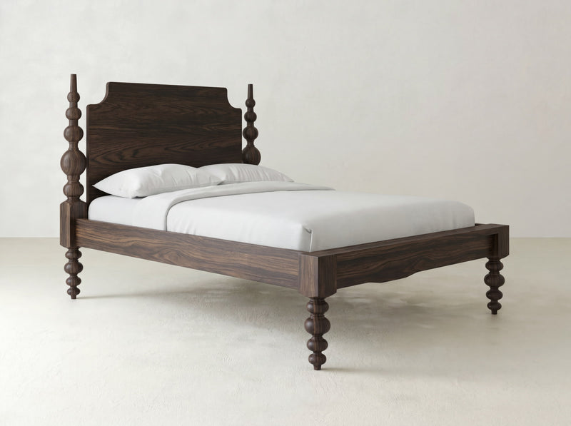 Olivia Poster Bed - Sable on Oak