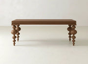 Olivia Sofa Table - Almond on Oak
