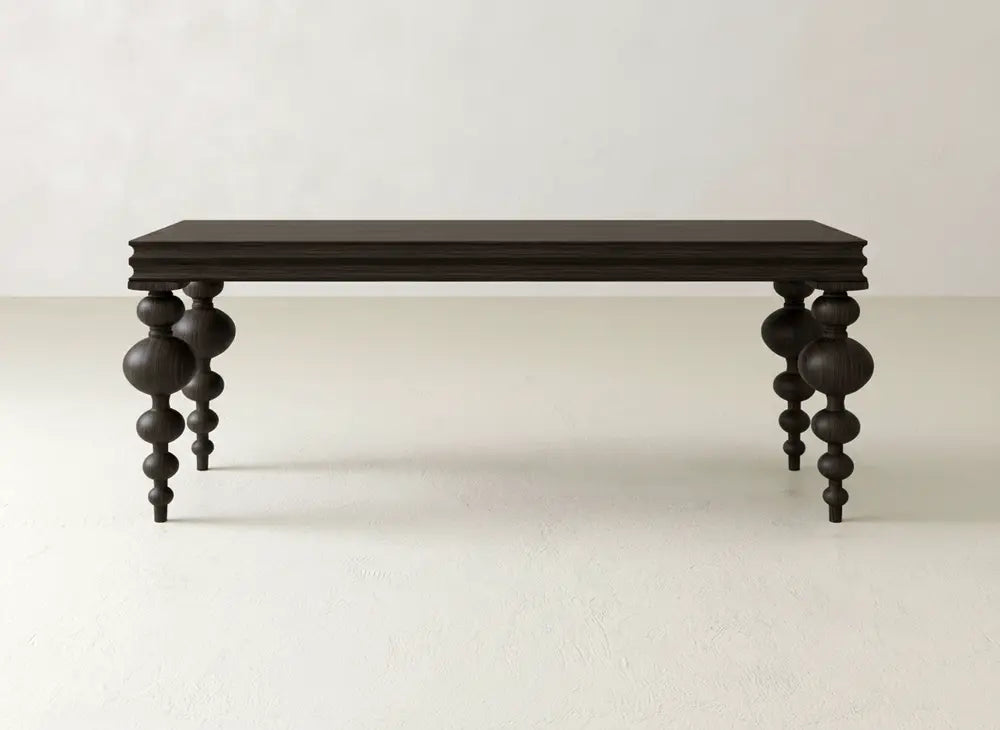 Olivia Sofa Table - Espresso on Oak