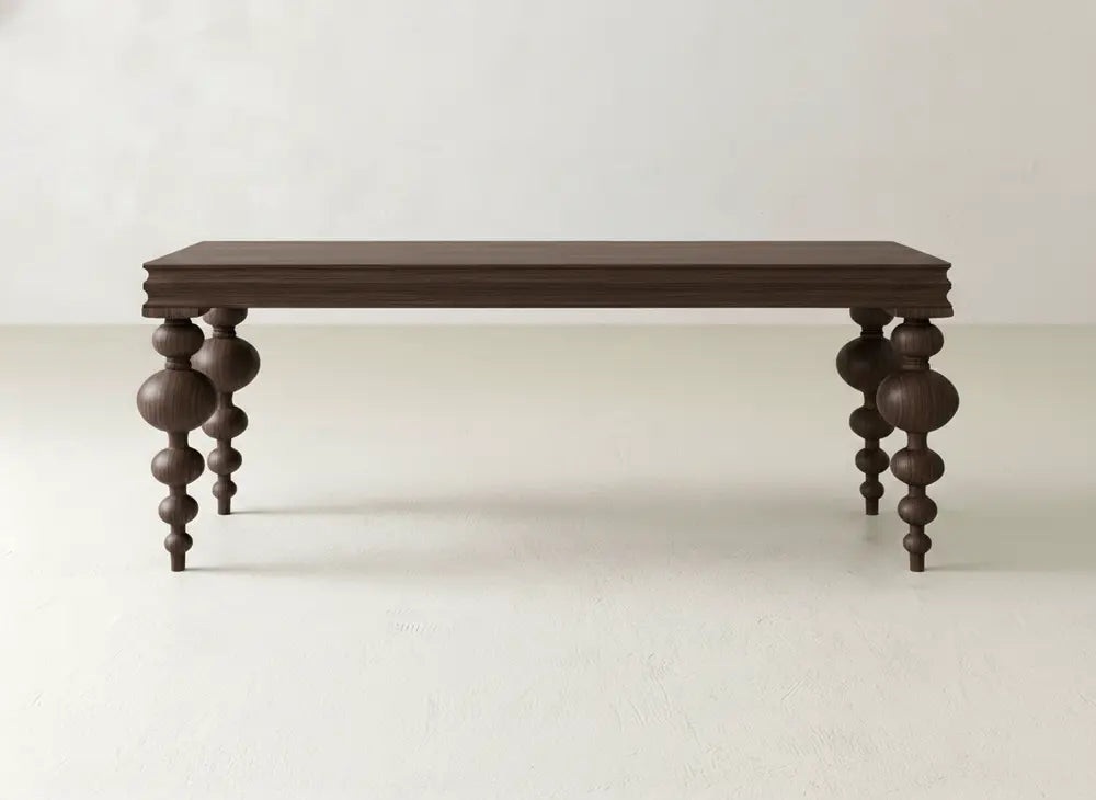 Olivia Sofa Table - Sable on Oak