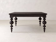 Olivia Square Dining Table - Umber on Black Walnut