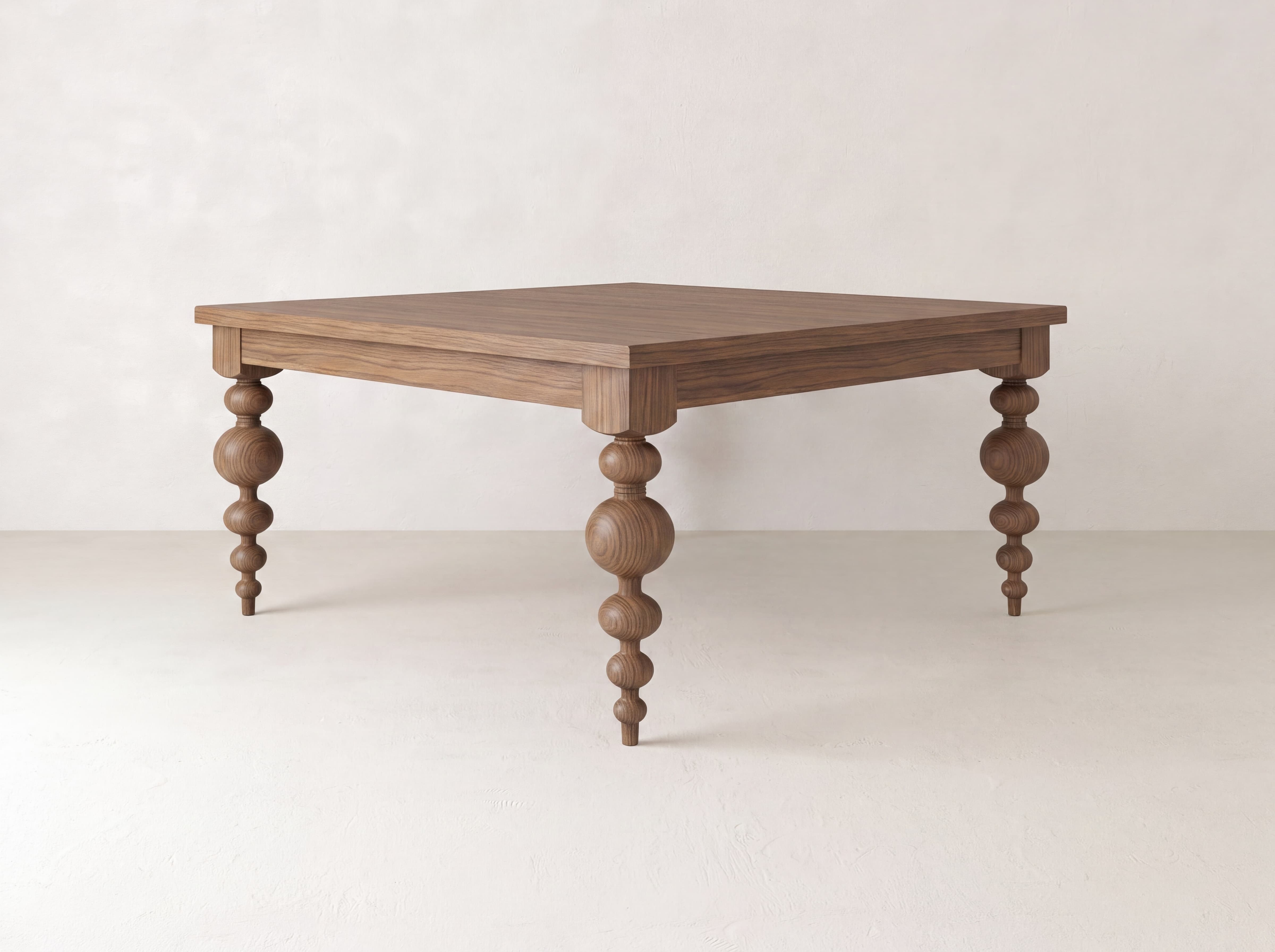 Olivia Square Dining Table - Almond on Oak