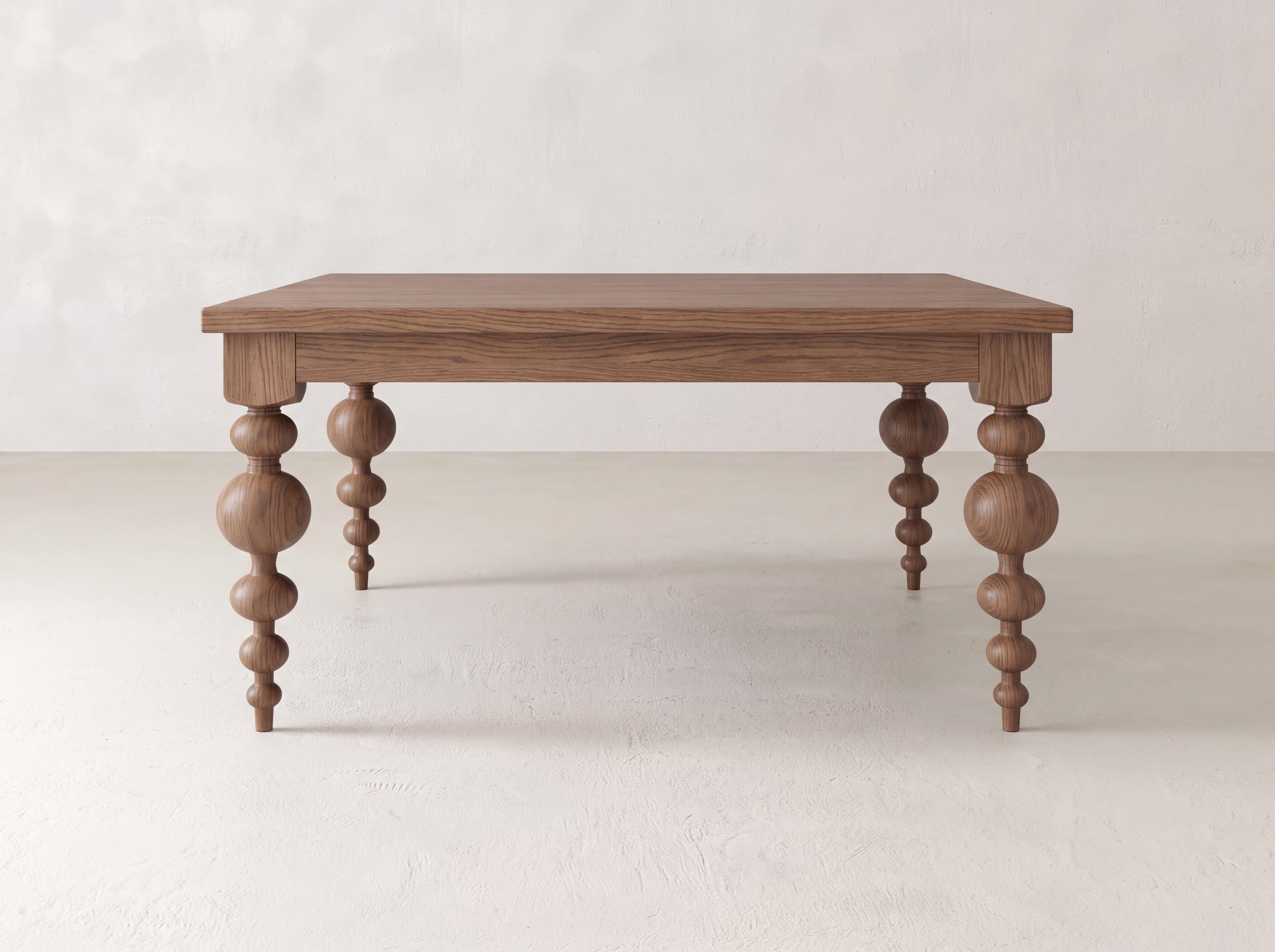 Olivia Square Dining Table - Almond on Oak