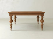 Olivia Square Dining Table - Almond on Oak
