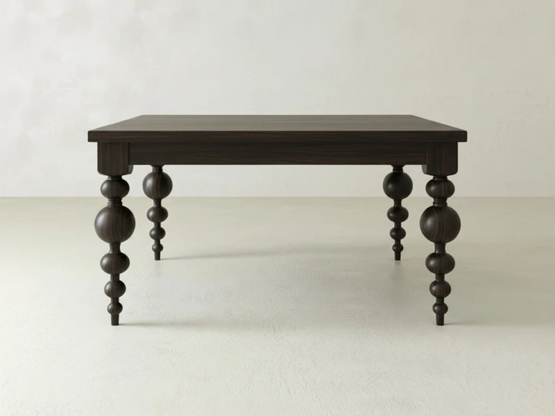 Olivia Square Dining Table - Espresso on Oak