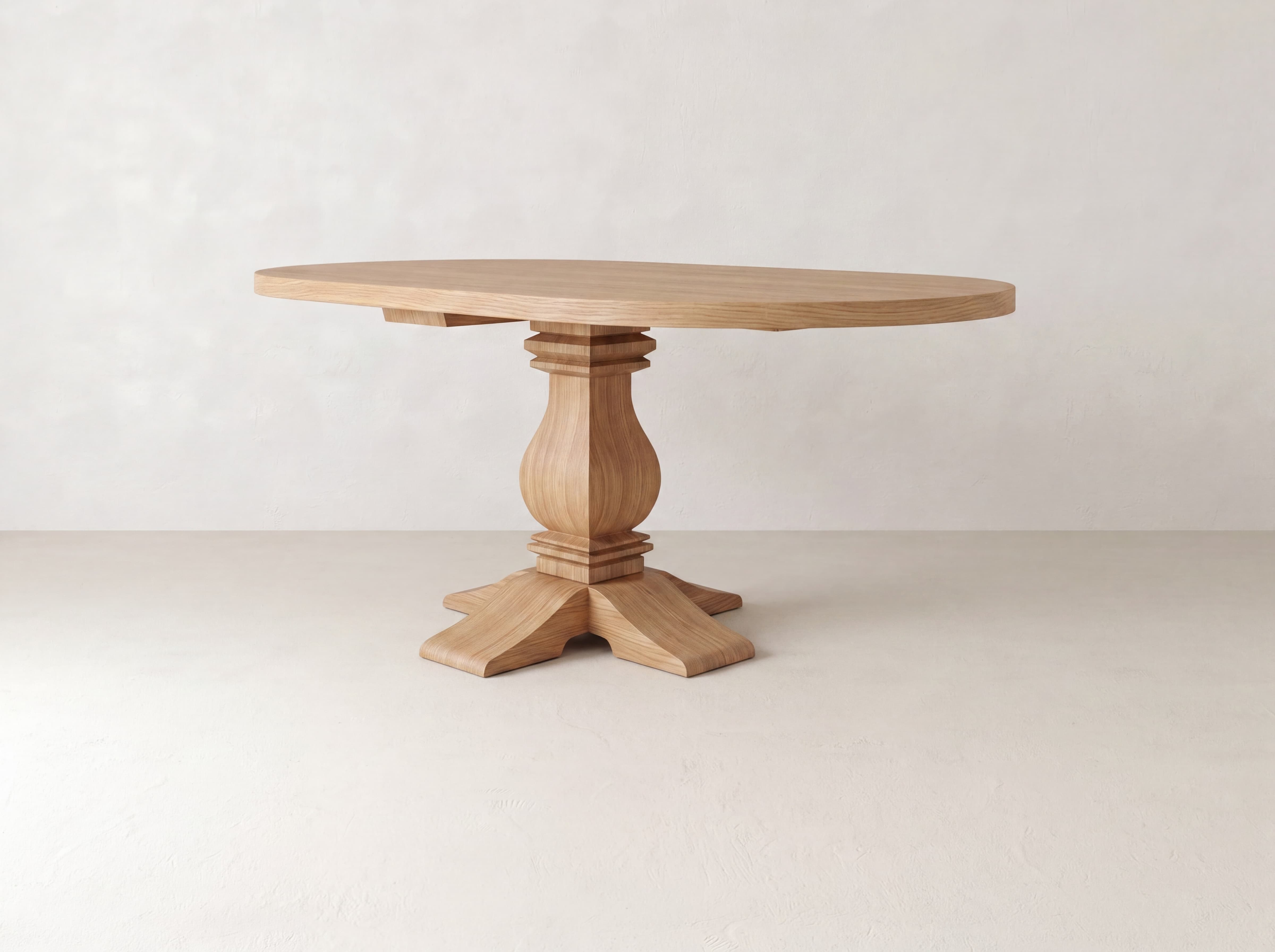 Heirloom Oval Dining Table - Oat on Oak