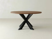 Shiloh Round Dining Table - Almond on Oak