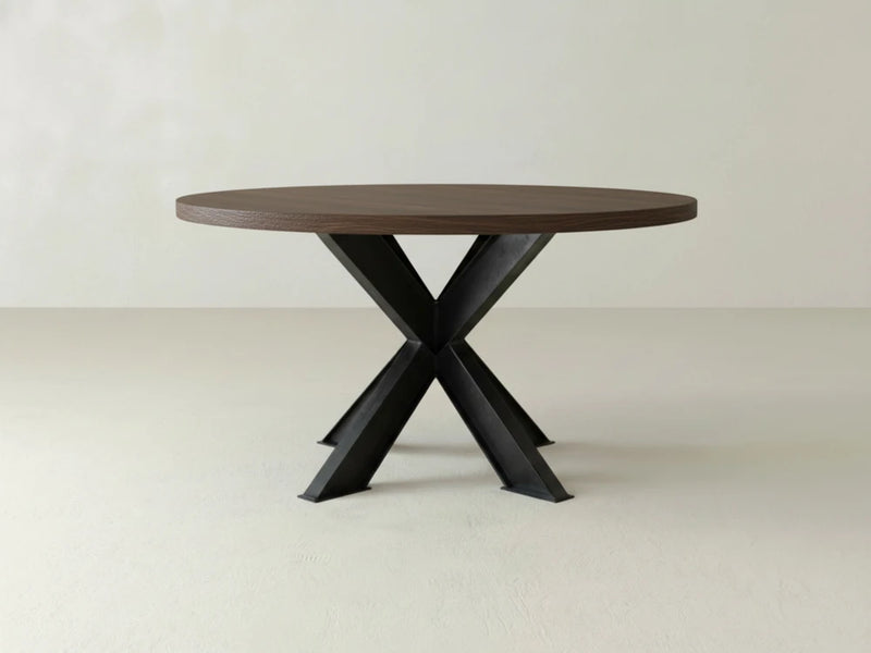 Shiloh Round Dining Table - Sable on Oak